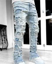 Load image into Gallery viewer, STEEL BLUE STACKED DENIM
