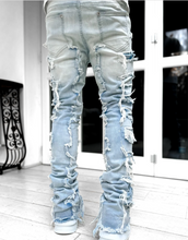 Load image into Gallery viewer, STEEL BLUE STACKED DENIM
